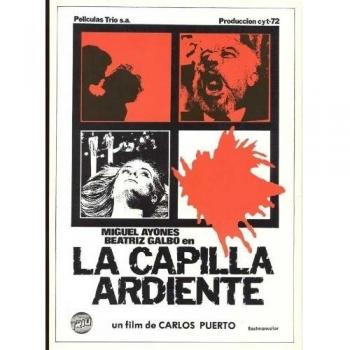 La capilla ardiente cartel 27 x 40 - español de 69 cm x 102 cm Miguel Ayones Pancho Córdova Beatriz Galbó Lucy Tovar