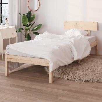 Cama de madera maciza de pino 90x200 cm