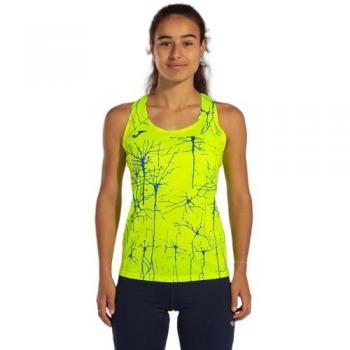Camiseta tirantes mujer Joma Elite IX amarillo flúor