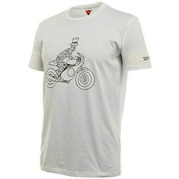 Dainese 1896740_003_XXL Camiseta para Adultos, Blanco, Talla XXL