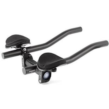 CLE DE TOUS-Manillar para Triathlon Barras de Descanso para Bicicleta de Carrera Negro Clip On Triathlon Bars