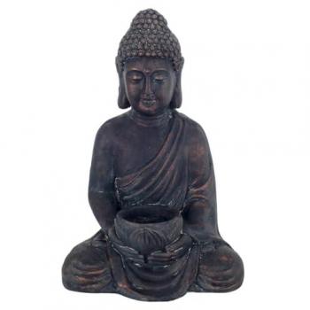 Figura decorativa de Buda Signes Grimalt by Sigris - 46x23x30 cm, color lila