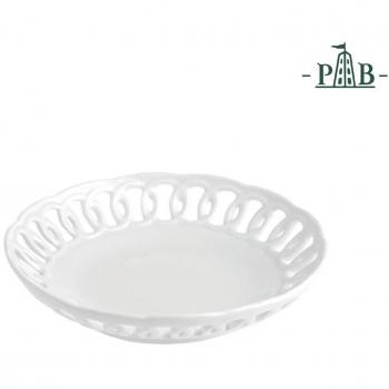 La Porcellana Firenze Tallada Coupe Placa cm 16 GB, Color Blanco