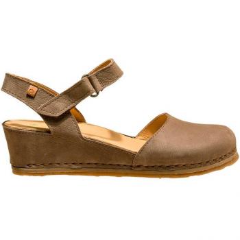 Sandalias de cuña de mujer El Naturalista N5850 Picual marrón