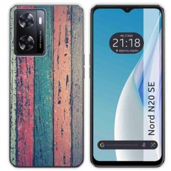 Funda de Silicona para Oneplus Nord N20 SE con Diseño de Madera y Dibujos 10