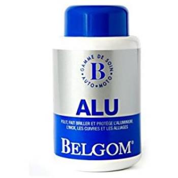 Belgom Alu Pulido de Aluminio para Motos y Coches - Botella de 250 ml con paño gratuito