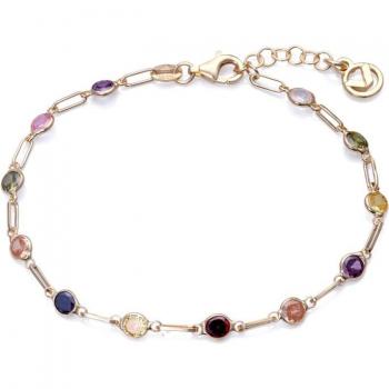 Pulsera cadena Elegant Viceroy con circonitas de colores