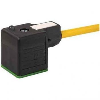 Murrelektronik 7000-18021-6260300 Sensor-actuator patch cord 3m Valve A with Solenoid Connectors Black, Content: 1 pc(s), MSUD Valve Connector BF A 18 mm with Cable