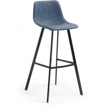 Kavehome Taburete Alve, azul oscuro