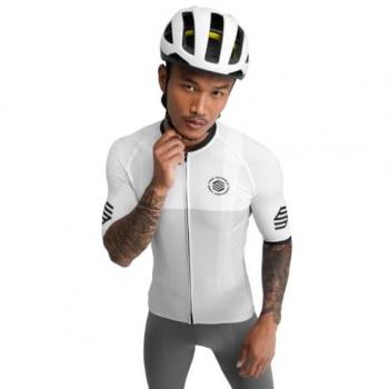 Maillot de Ciclismo de Hombre M2 Granfondo Siroko Blanco de Manga Corta
