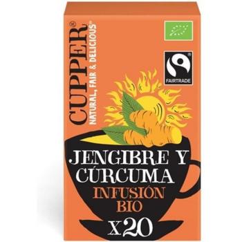 Cupper Infusión Ecológica de Jengibre y Cúrcuma, 20 Bolsitas