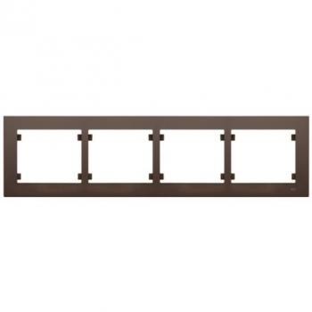 Marco 4 Elementos Horizontal Chocolate BJC 18014-CH IRIS PLUS