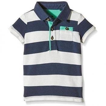 TOM TAILOR Kids Striped Pique, Polo Para Bebés, Weiß