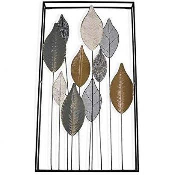 Cuadro Metal Versa, Gris, 5.7 x 90.8 x 50.2 cm