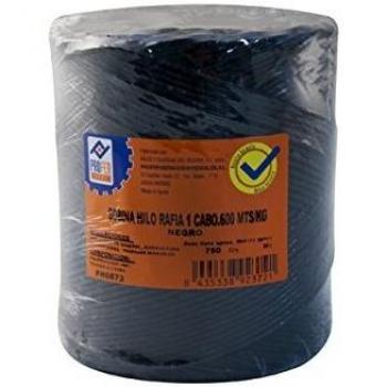 PROFER HOME - Cuerda Rafia 1 C.Bobina Negro Profer Home 750 G