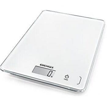 Soehnle Page Compact 300 - Báscula de Cocina Digital, 20 x 15 x 1.3 cm, Blanco