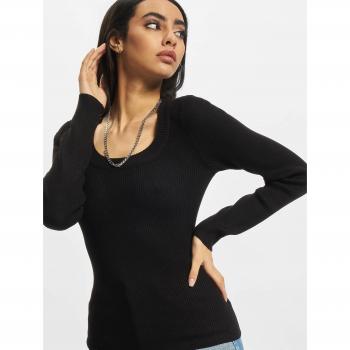 Sudadera Urban Classics - Jersey mujer de cuello amplio - XS a XL - Negro