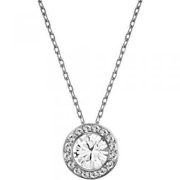 Swarovski Pendente Angelic, Bianco, placcatura rodio