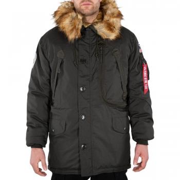 Alpha Industries Polar Men's Winter Jacket - Black Olive