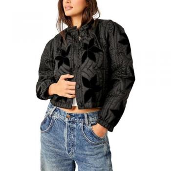 Quinn Quilted Black Women's Jacket - Size XS
