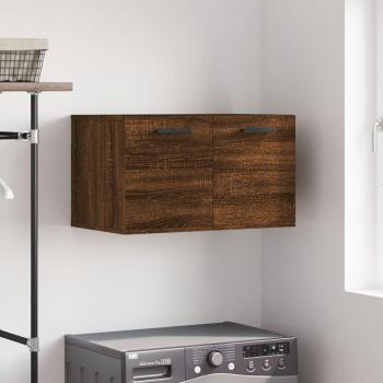 Gabinete montado en la pared de madera multicapa color Roble Marrón, dimensiones 60x36,5x35 cm