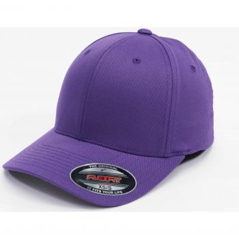 Flexfit Wooly Combed Purple Flexfitted Cap - Unisex XS/S