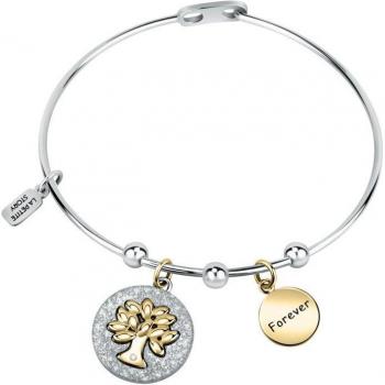 Pulsera de acero blanca La Petite Story Family para mujer