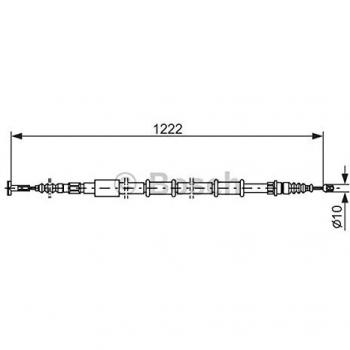 Cable de freno de mano BOSCH 1 987 477 555 para LANCIA Lybra Break