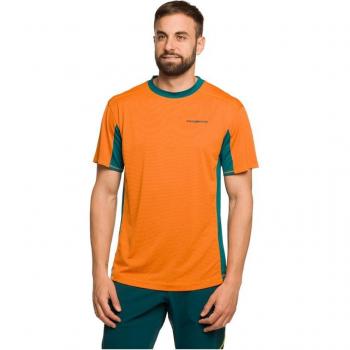 Camiseta Trangoworld Ritsem para hombre en color naranja y verde