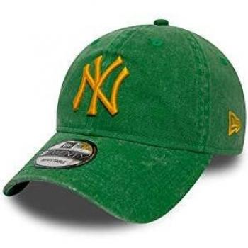 New Era Gorra de béisbol 9TWENTY MLB Efecto Lavado York Yankees Verde-Dorado - Ajustable