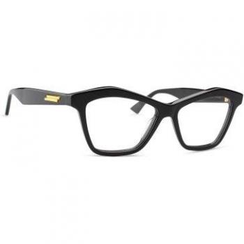 Bottega Veneta BV1096O Eyeglasses, Black, Female, Size: 54 MM