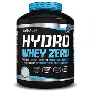 BioTechUSA Hydro Whey Zero, Bebida en polvo que contiene un complejo de proteína de suero, aminoácidos añadidos, sin gluten, azúcar y grasa, 1,816 kg, Vainilla
