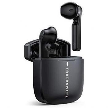 TaoTronics Auriculares Bluetooth Auriculares Inalámbricos Altavoz de 13mm, 30 Horas de Autonomía, Control Tactil Activación y Conexión Automáticas, Carga Rápida