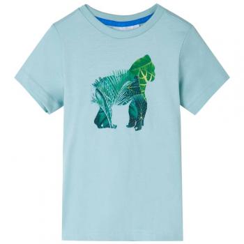 Camiseta infantil aguamarina claro 128