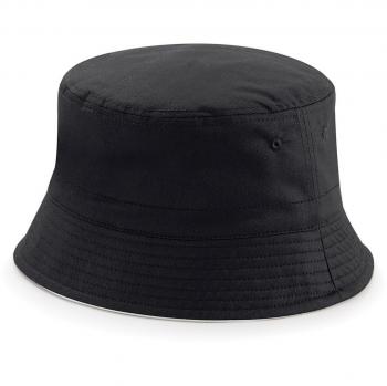 Sombrero de pescador clásico reversible Beechfield unisex S/M negro/gris claro