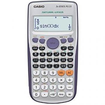 Casio FX-570ES PLUS - Calculadora científica 80 x 162 x 13.8 mm, plata/azul