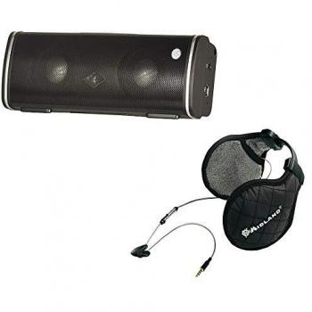 Altavoz Bluetooth Albrecht MAX-treme con auriculares estéreo Midland Subzero (12h, batería) - Negro
