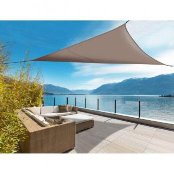 NORTENE toldo para elástico SunNet Kit Elastic – triángulo 3,40 x 3,40 x 3,40 m – Taupe