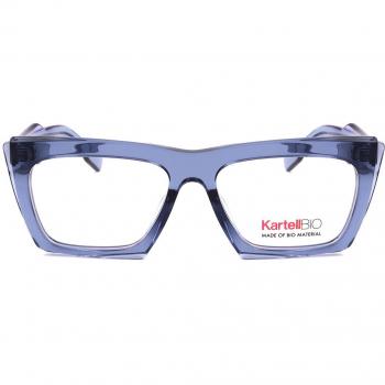 Kartell KL511V 03 Gafas Recetadas para Hombre Azules con armazón de color azul y lentes recetados, tamaño 54