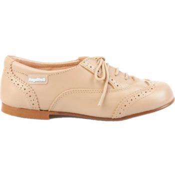 Zapatos de Niña Angelitos 1394 Camel Marrón