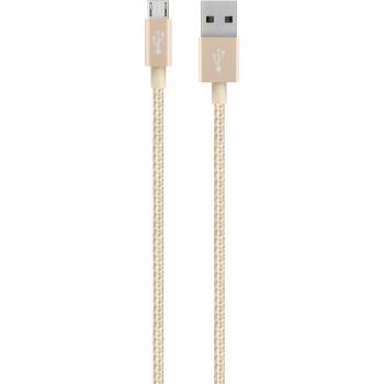 Belkin MIXIT F2CU021bt04-GLD - Cable Micro-USB, compatible con Samsung Galaxy S7 y S7 edge, color oro metálico