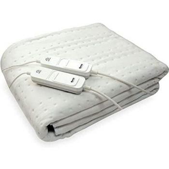 Cubre colchones calientacamas eléctrico para cama individual 60W con 3 niveles de temperatura y apagado automático. Tamaño 160x140 cm.