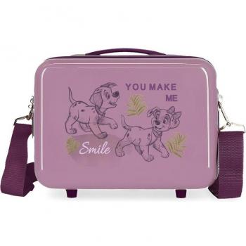 Disney Neceser Infantil Dálmatas ABS Adaptable Morado 9L
