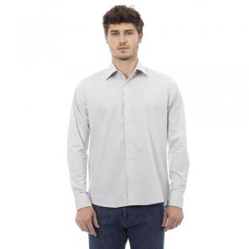 Baldinini Trend Gray Cotton Shirt - L