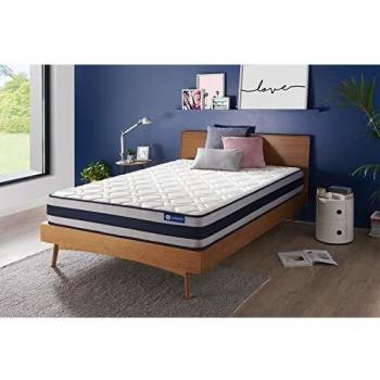 Colchón Matrimonial Actiflex Ergo 140x200cm - 24 cm de Espesor - Muelle Ensacado y Memory Foam - Firmeza Alta - 5 Zonas de Confort
