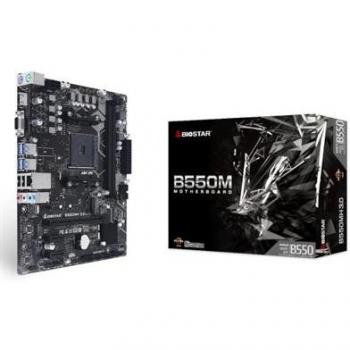 Biostar B550MH Socket AM4 Micro-ATX Motherboard 4x DDR4 3200MHz HDMI/VGA Dual PCIe M.2 RAID LAN 4x USB 3.2
