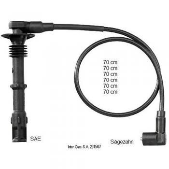 Juego de cables de encendido BERU ZEF 1617 - Cables de encendido de alta calidad, diseñados para un rendimiento óptimo del motor, con resistencia a altas temperaturas y materiales duraderos, garantizando una excelente conductividad eléctrica