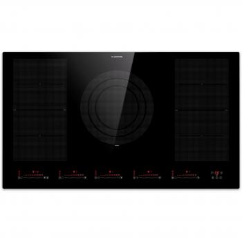 Klarstein Masterzone 90 Flex Placa de Inducción Encajable 5 Zonas de Cocción 2 Zonas Flexibles Tecnología ThermoBoost Máx. 12600W