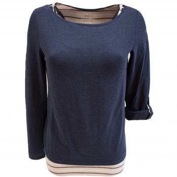 edc by Esprit - Camiseta - Camiseta Manga Larga - Manga Larga - para Mujer Blau