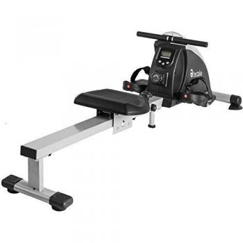 Tectake Máquina de Remo Plegable con Consola LCD y 8 Niveles de Dificultad para Ejercicio Cardio